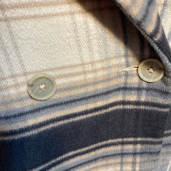 HOLLISTER PLAID DOUBLE BREASTED PEA WINTER COAT W/ POCKETS NWT SIZE XS - Picture 2 of 12